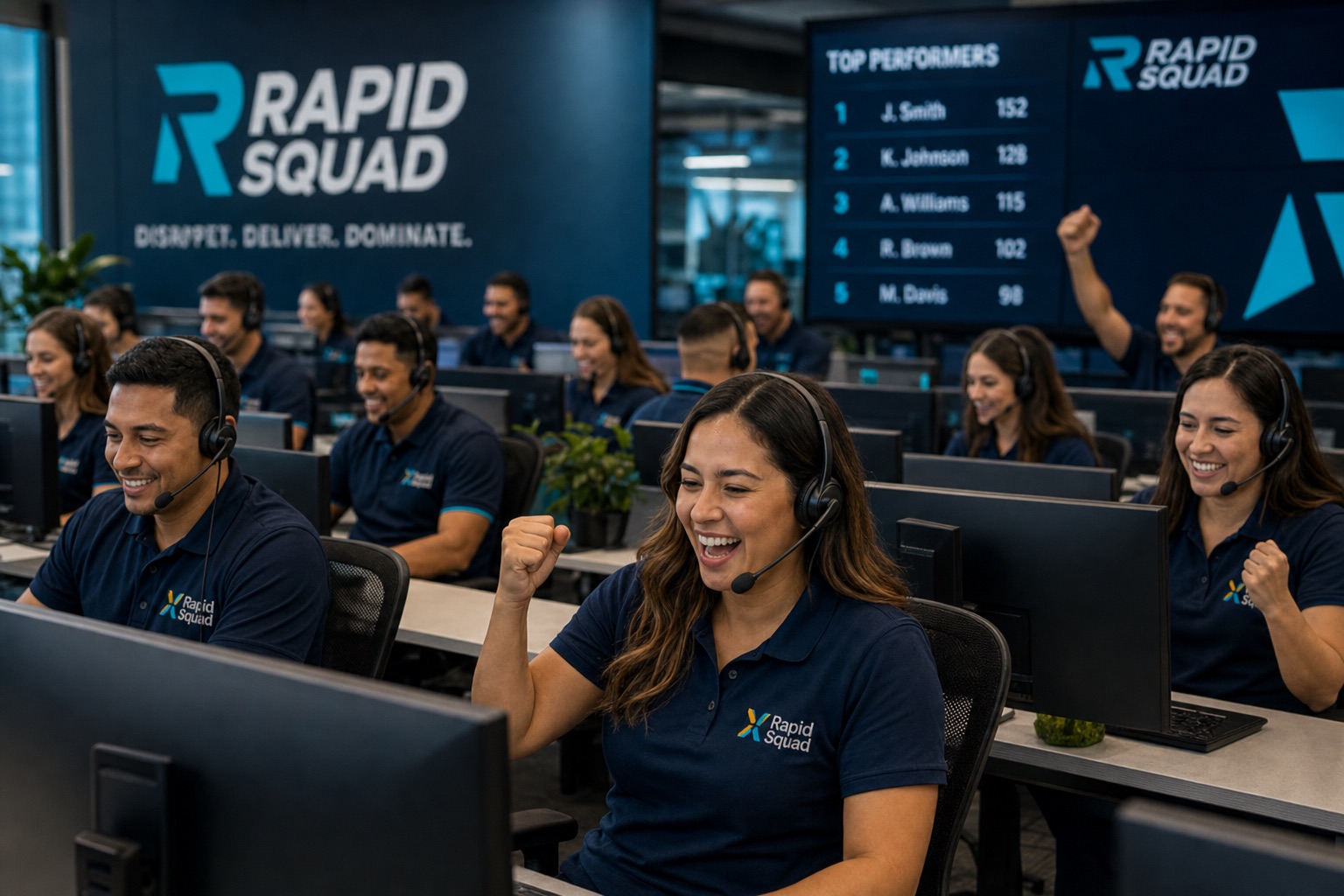 Rapid Squad sales and lead generation floor